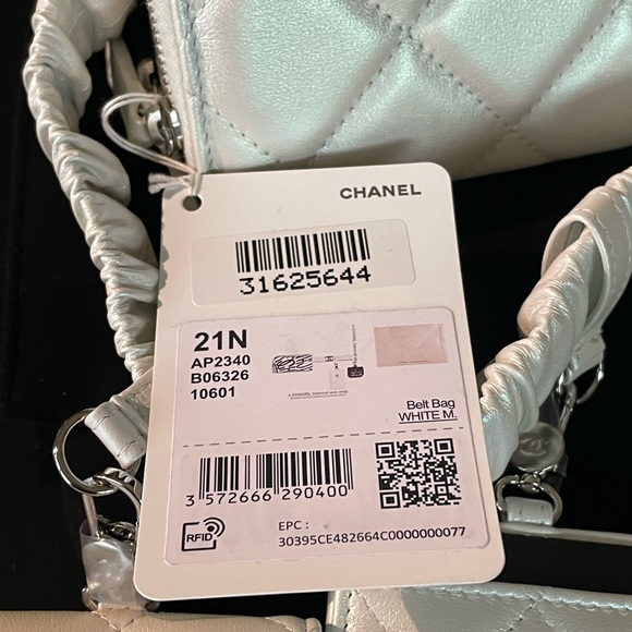 SOLD. NEW Chanel Bumbag Belt bag  Coco Neige Runway Limited Edition Iridescent - Picture 7 of 16